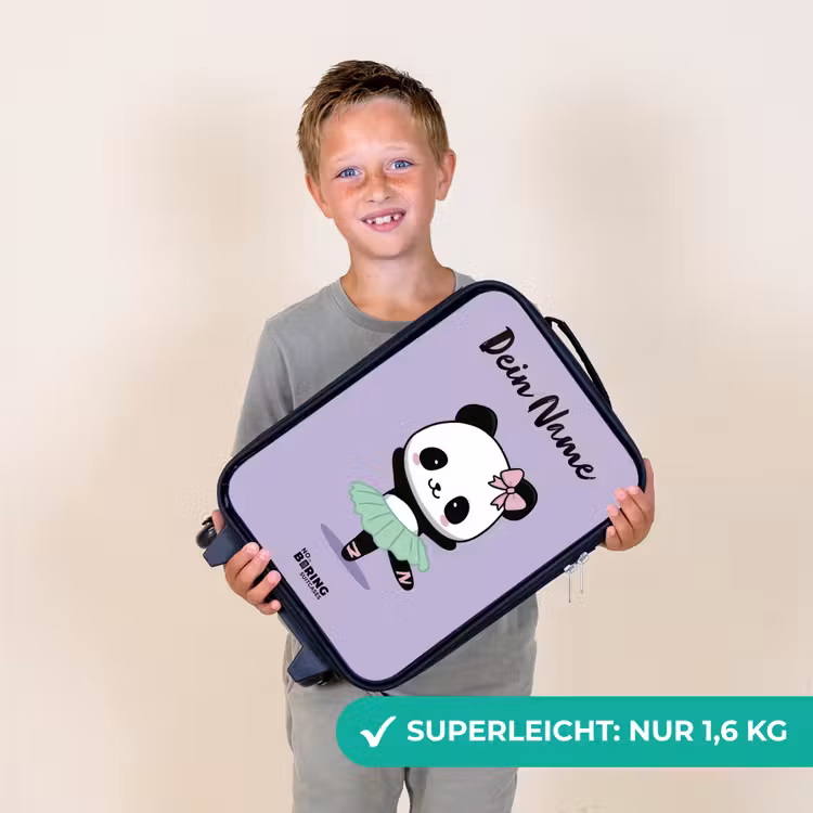 Kinderkoffer mit Name - Kawai - Ballett - Panda — 2