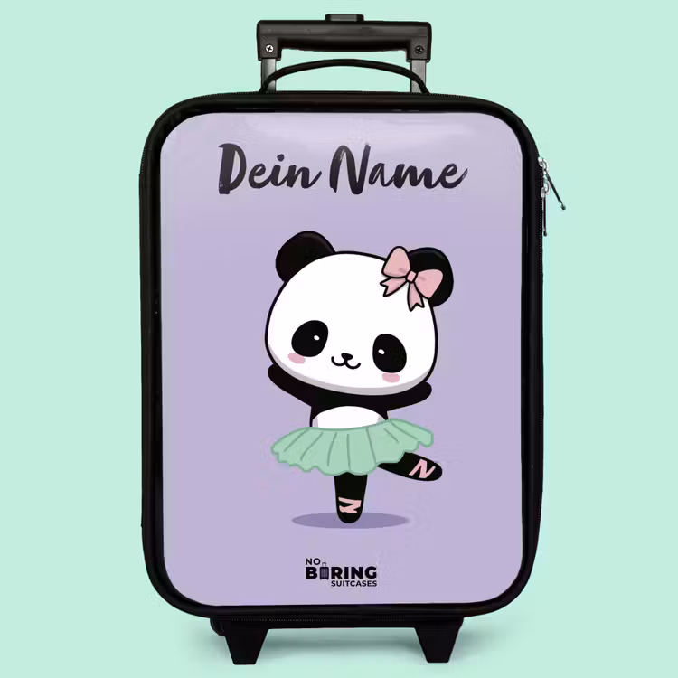 Kinderkoffer mit Name - Kawai - Ballett - Panda — 3
