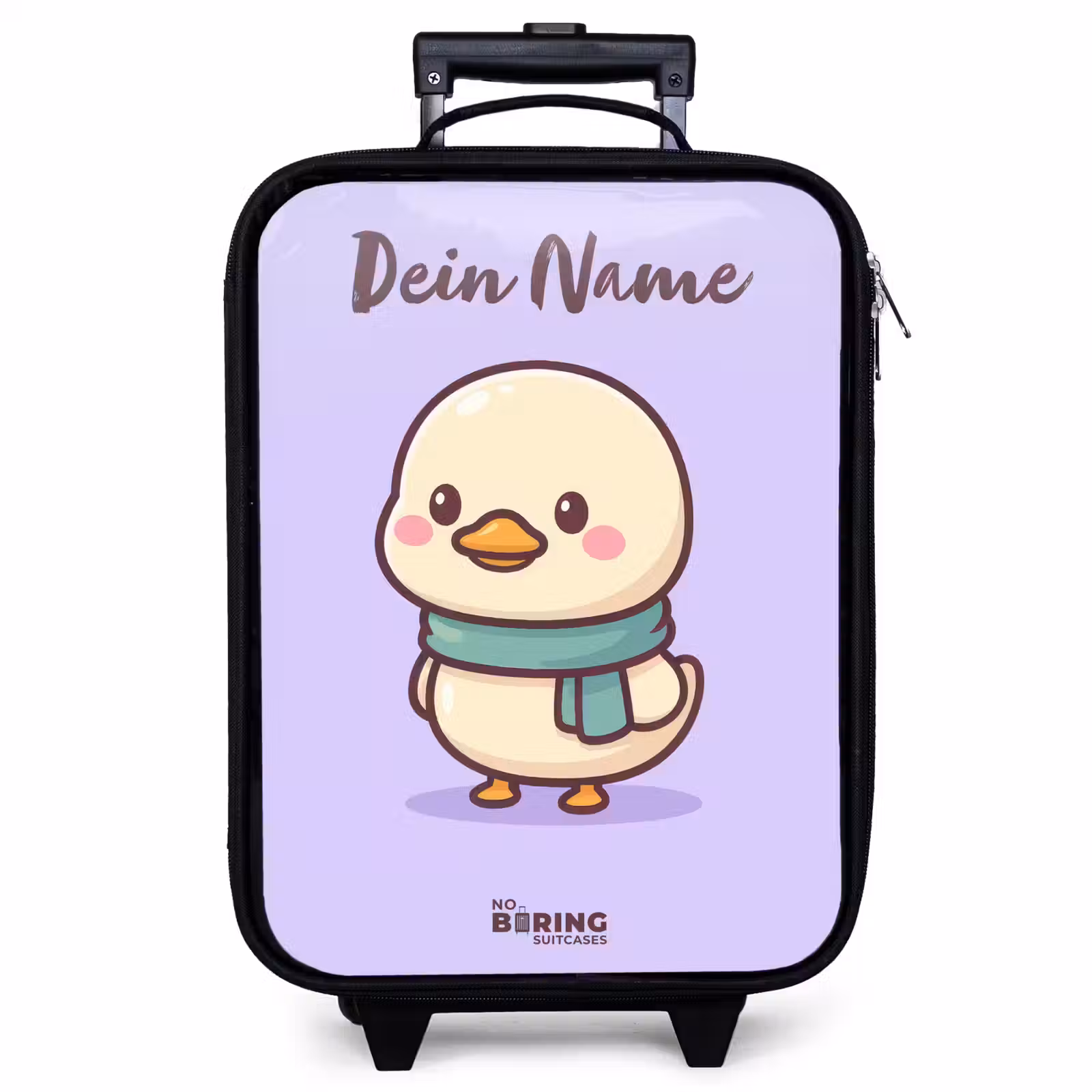 Kinderkoffer mit Name - Kawai - Ente - Halstuch — 1