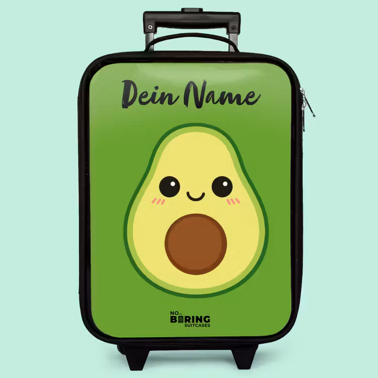 Kinderkoffer mit Name - Kawai - Avocado - Grün — 3