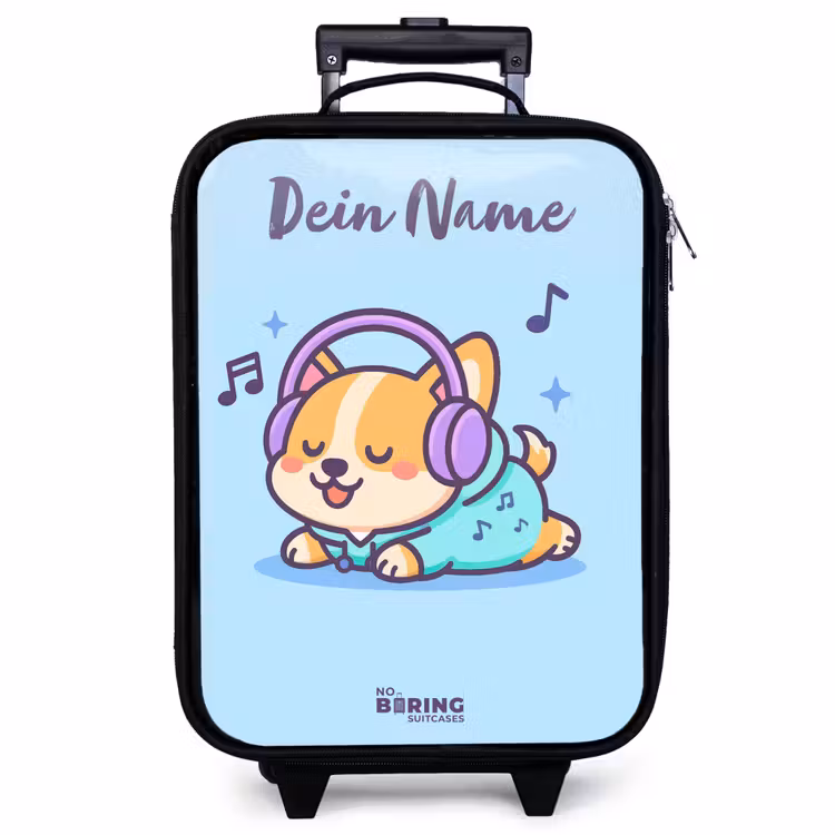 Kinderkoffer mit Name - Kawai - Hund - Musik — 1