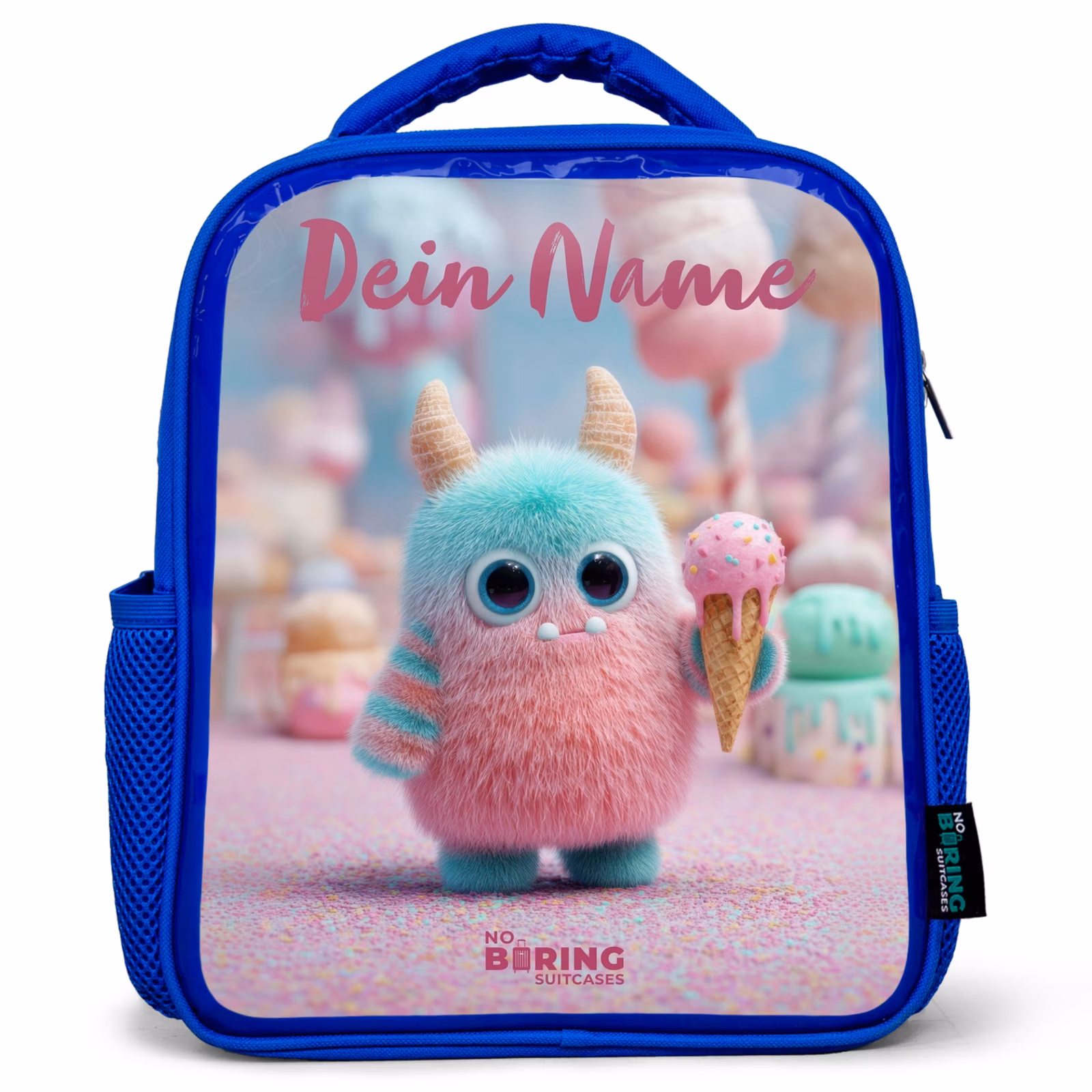 Kinderrucksack - Blau - Süßes Monster Süßigkeiten Abenteuer — 1