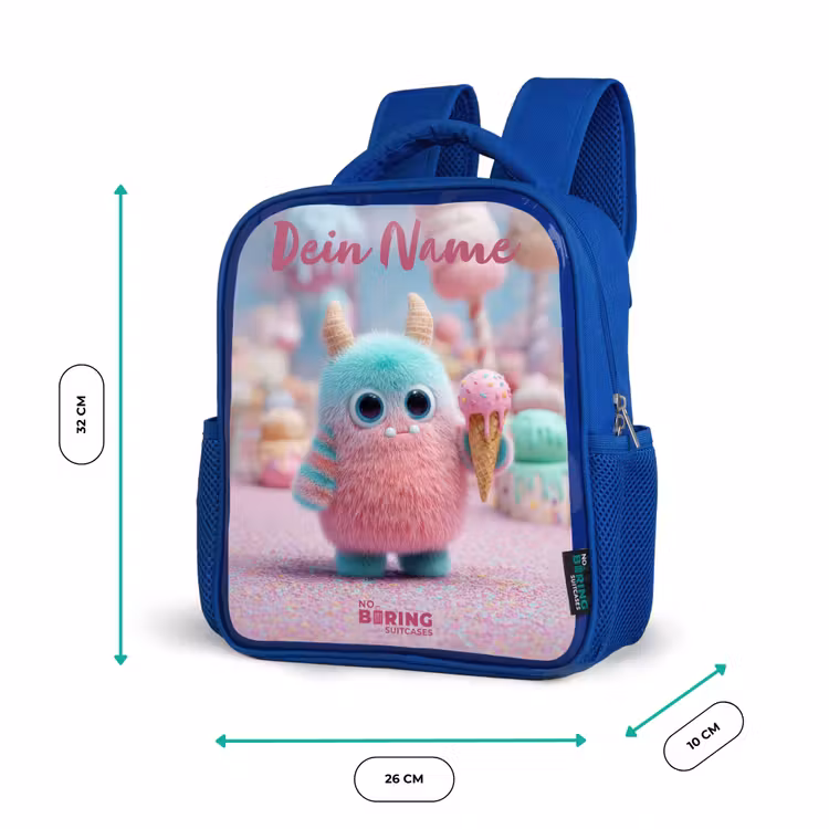 Kinderrucksack - Blau - Süßes Monster Süßigkeiten Abenteuer — 6