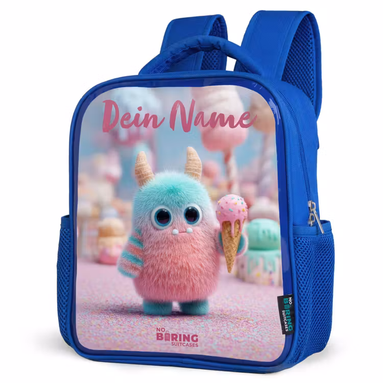 Kinderrucksack - Blau - Süßes Monster Süßigkeiten Abenteuer — 7