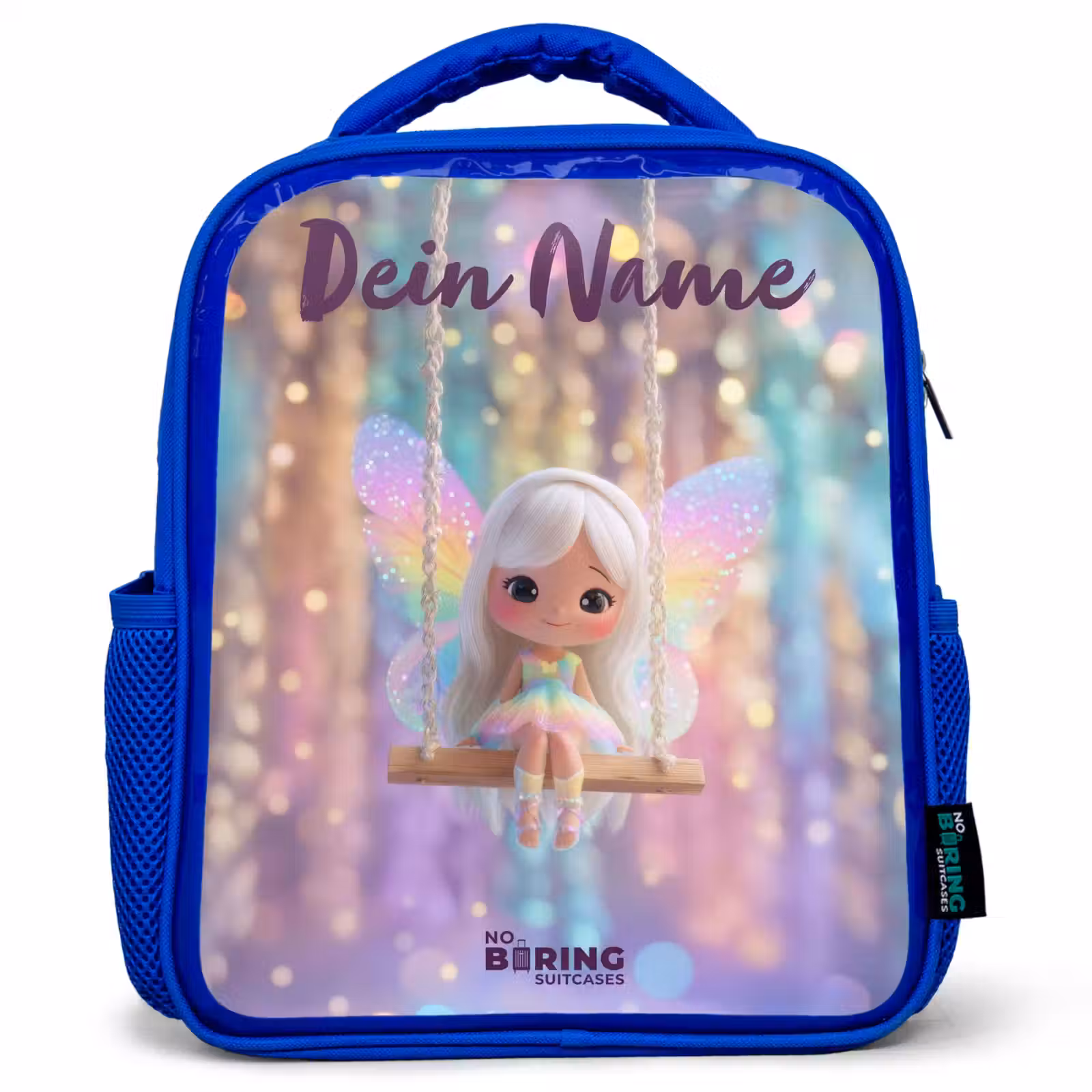 Kinderrucksack - Blau - Fee - Elf - Regenbogen — 1