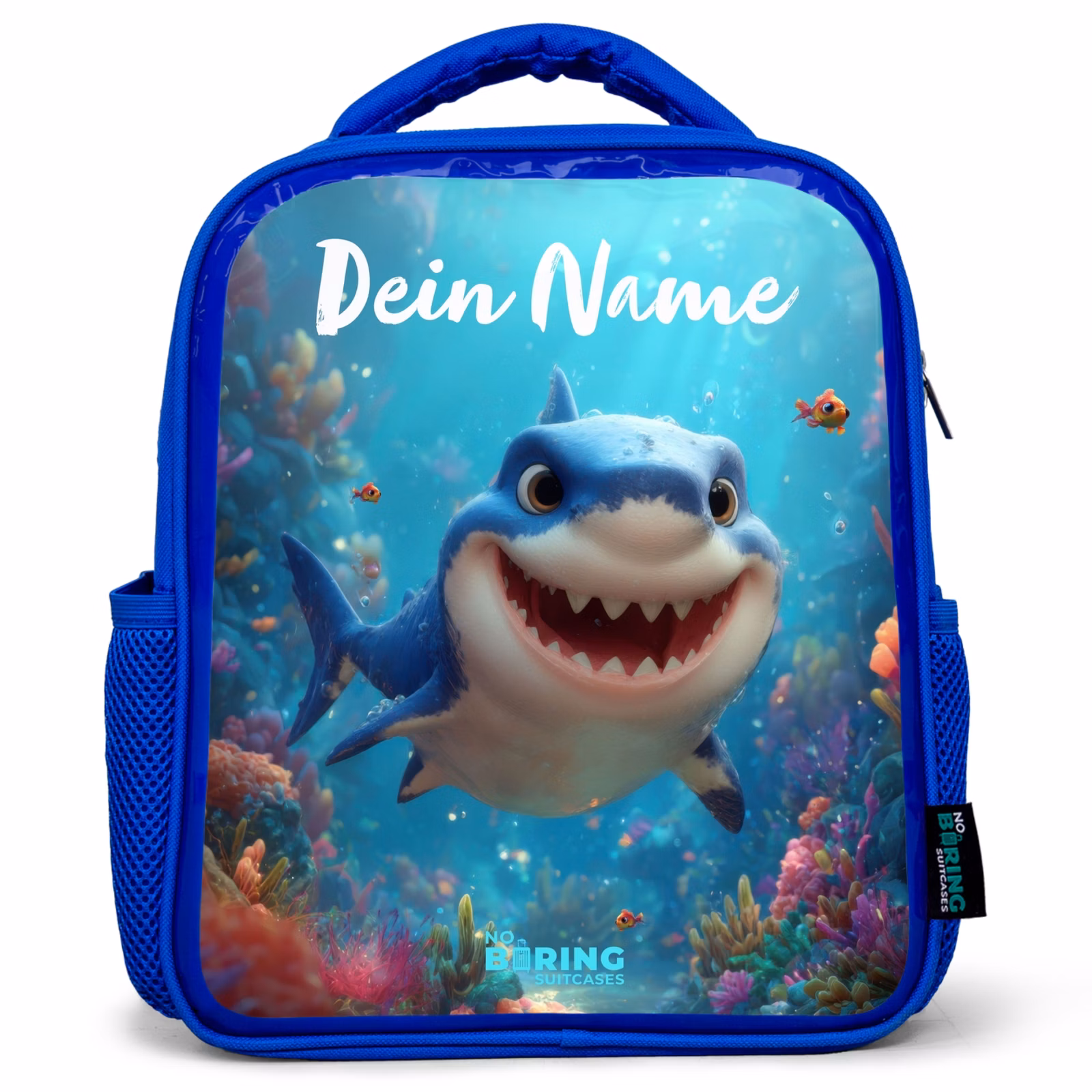 Kinderrucksack - Blau - Riff - Koralle - Hai - Tier — 1
