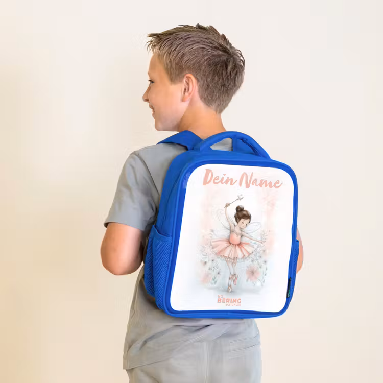 Kinderrucksack - Blau - Ballerina - Elfe - Fee — 2