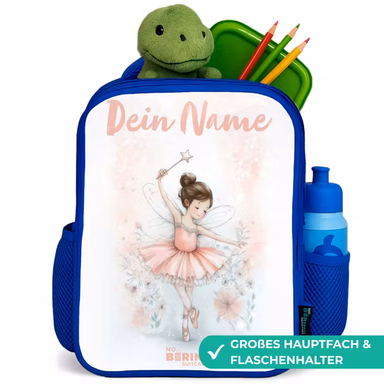Kinderrucksack - Blau - Ballerina - Elfe - Fee — 3
