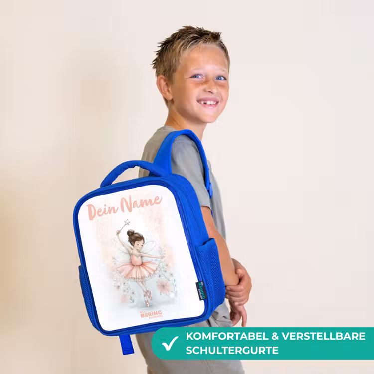 Kinderrucksack - Blau - Ballerina - Elfe - Fee — 5