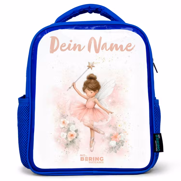 Kinderrucksack - Blau - Ballerina Fee in Rosa — 1