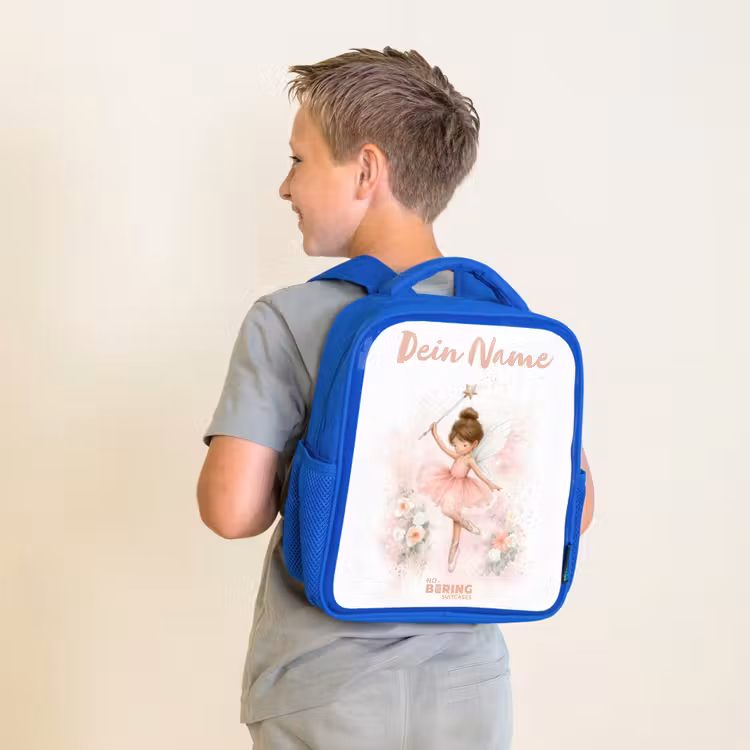 Kinderrucksack - Blau - Ballerina Fee in Rosa — 2