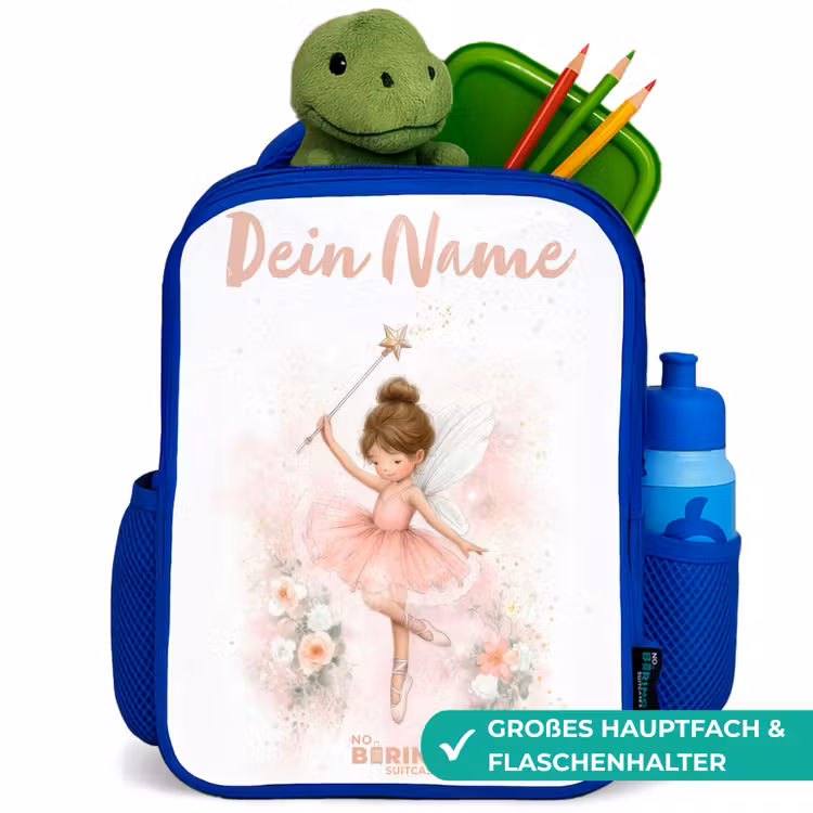 Kinderrucksack - Blau - Ballerina Fee in Rosa — 3