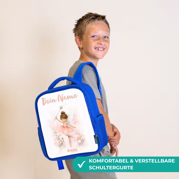 Kinderrucksack - Blau - Ballerina Fee in Rosa — 5