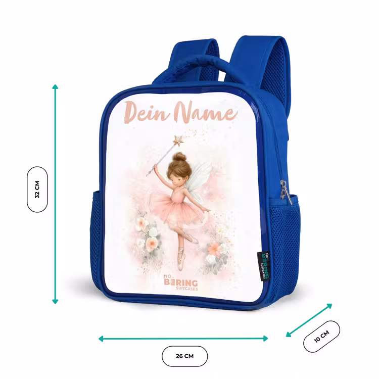 Kinderrucksack - Blau - Ballerina Fee in Rosa — 6