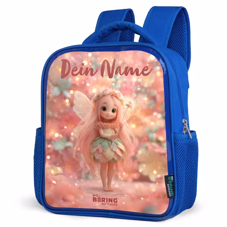 Kinderrucksack - Blau - Blumenfee in rosa Märchenwelt — 7