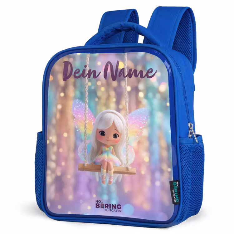 Kinderrucksack - Blau - Fee - Elf - Regenbogen — 7