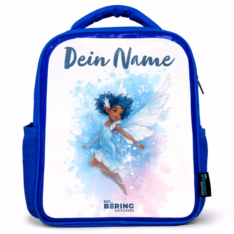 Kinderrucksack - Blau - Fliegende Fee in Blautönen — 1