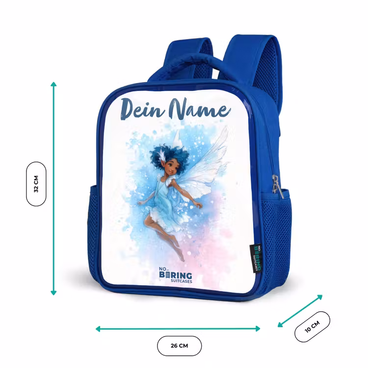 Kinderrucksack - Blau - Fliegende Fee in Blautönen — 6