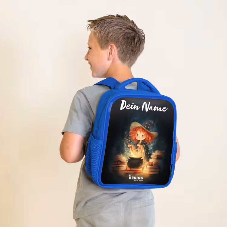 Kinderrucksack - Blau - Hexe mit funkelndem Trank — 2