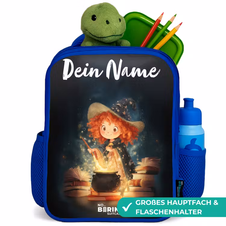Kinderrucksack - Blau - Hexe mit funkelndem Trank — 3