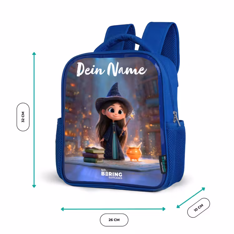 Kinderrucksack - Blau - Kleine Zauberin in der Bibliothek — 6