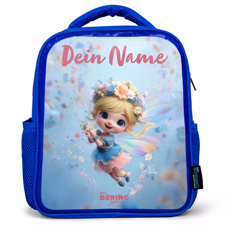 Kinderrucksack - Blau - Schmetterling Fee in Flower Air — 1