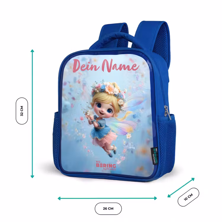 Kinderrucksack - Blau - Schmetterling Fee in Flower Air — 6