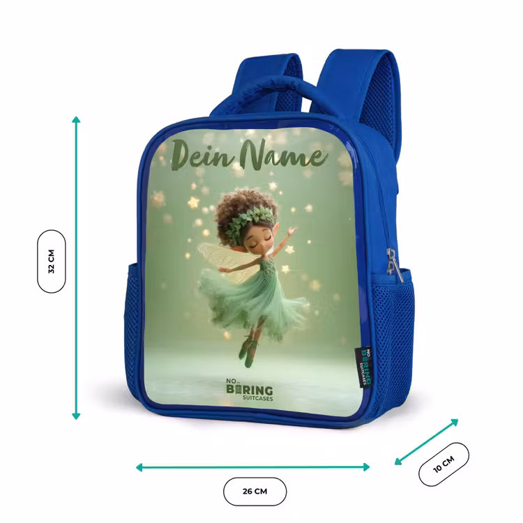 Kinderrucksack - Blau - Tanzende Fee in grünem Licht — 6