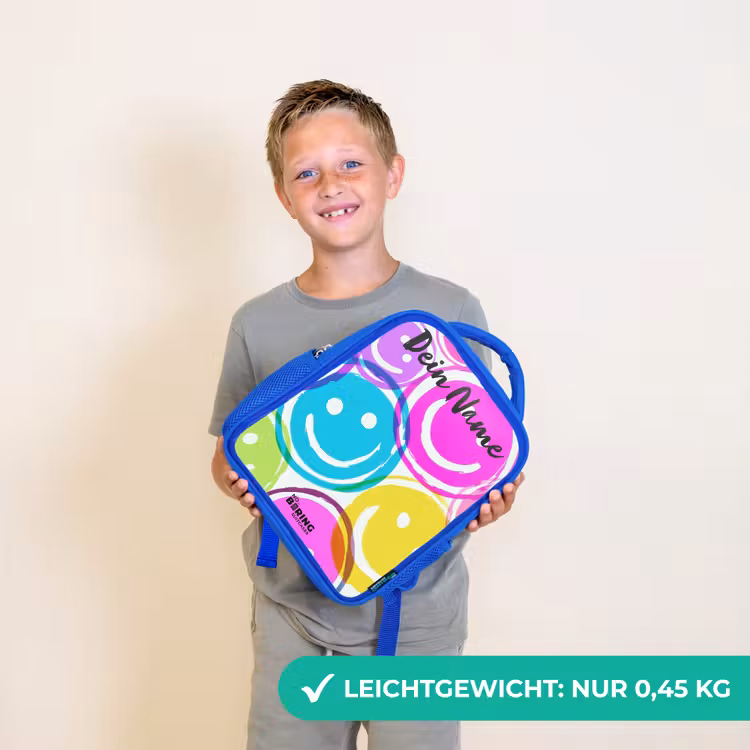 Kinderrucksack - Blau - Bunte Lächel-Explosion — 4