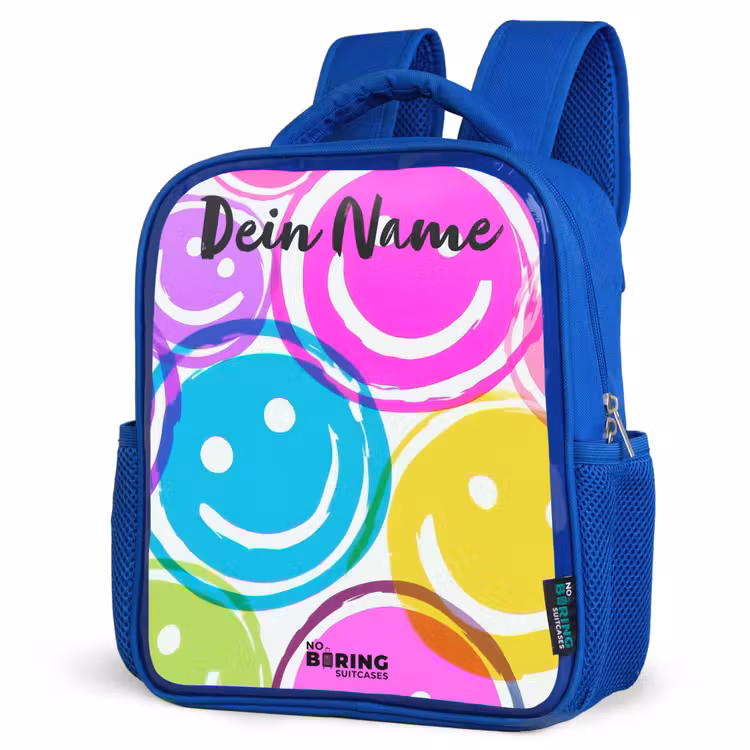 Kinderrucksack - Blau - Bunte Lächel-Explosion — 7