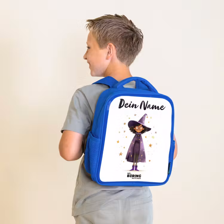 Kinderrucksack - Blau - Der violette Umhang des Zauberers — 2