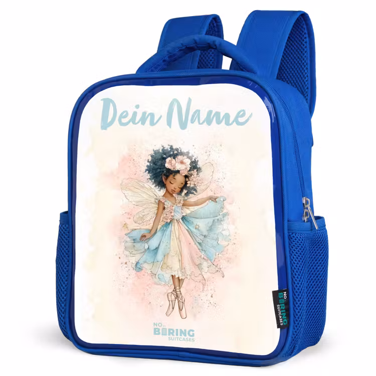 Kinderrucksack - Blau - Elf - Ballett - Farbenfroh — 7