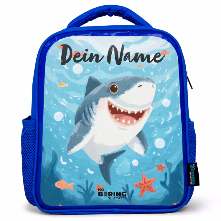 Kinderrucksack - Blau - Hai - Wasser - Meer — 1