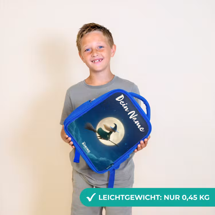 Kinderrucksack - Blau - Hexe im Mondscheinflug — 4