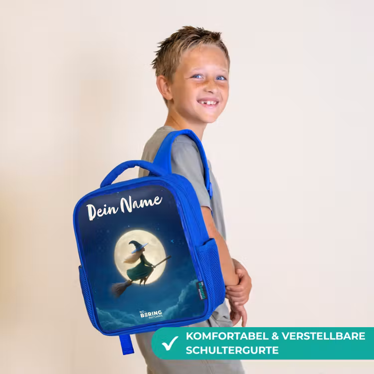Kinderrucksack - Blau - Hexe im Mondscheinflug — 5