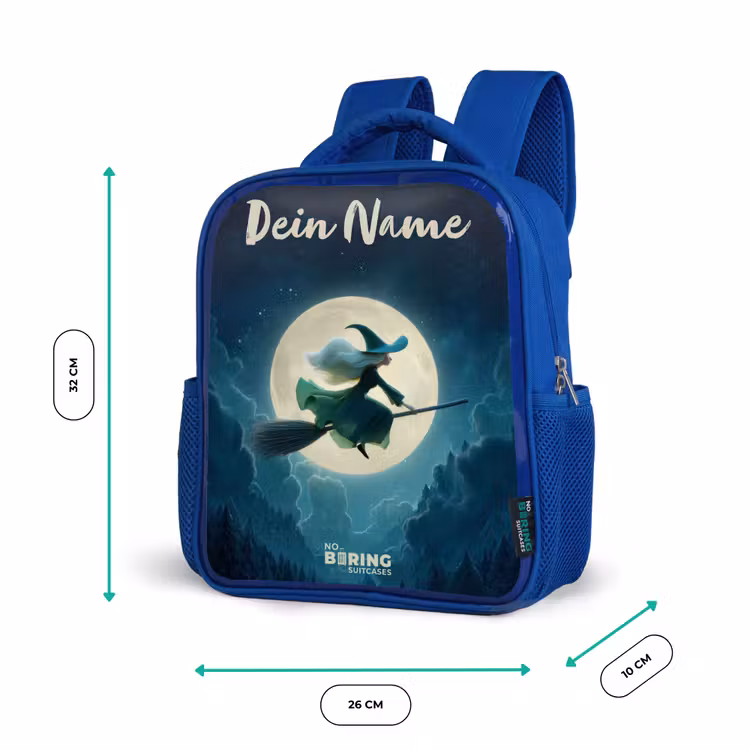 Kinderrucksack - Blau - Nachtflug über den Wald — 6