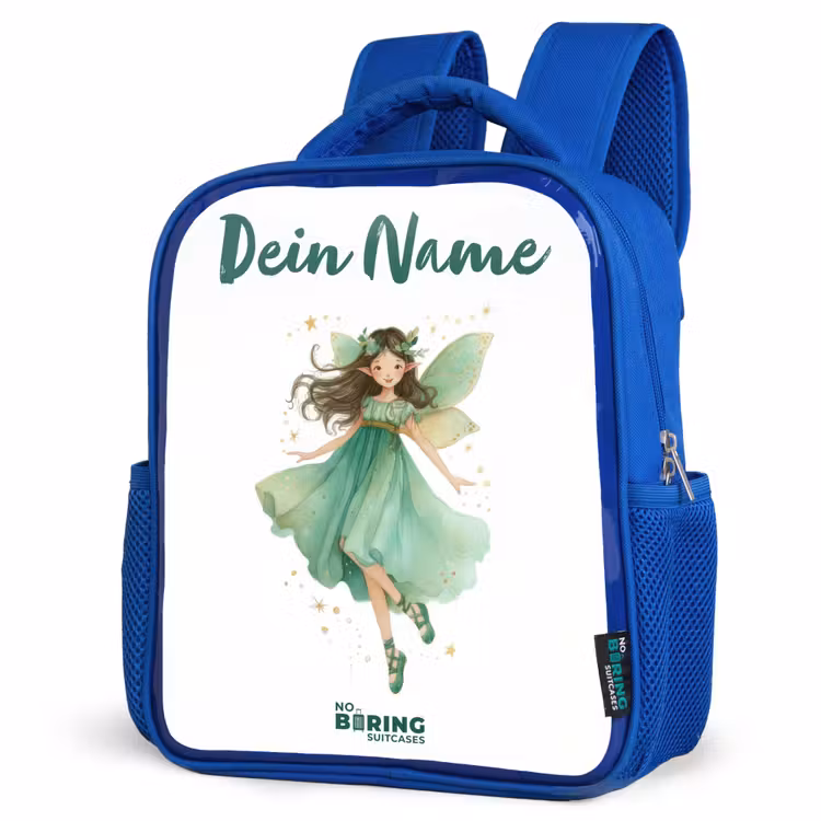 Kinderrucksack - Blau - Schwebende grüne Elfe — 7