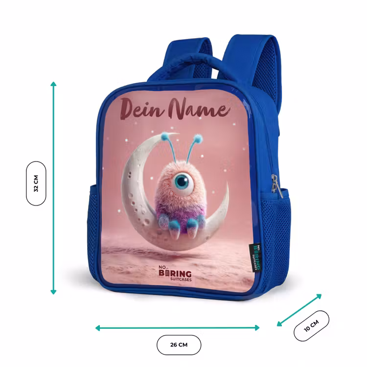 Kinderrucksack - Blau - Mondwippe mit Fluffy Weasel — 6