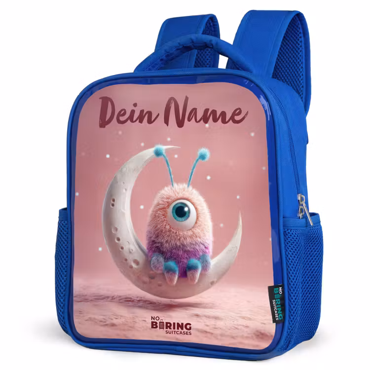 Kinderrucksack - Blau - Mondwippe mit Fluffy Weasel — 7