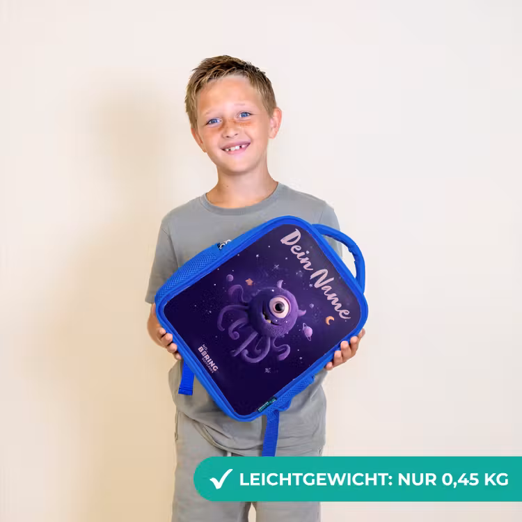 Kinderrucksack - Blau - Kosmisches Tentakelmonster — 4