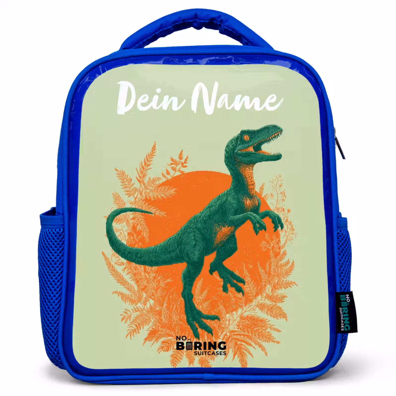 Kinderrucksack - Blau - Dino - Natur - Grün — 1