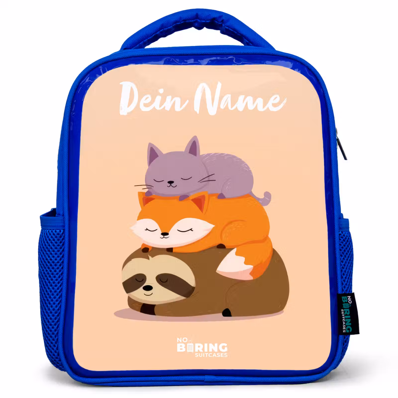 Kinderrucksack - Blau - Tiere - Schlafen - Gemeinsam — 1
