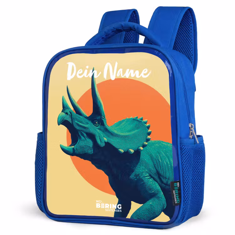 Kinderrucksack - Blau - Dino - Triceratops - Tier — 7