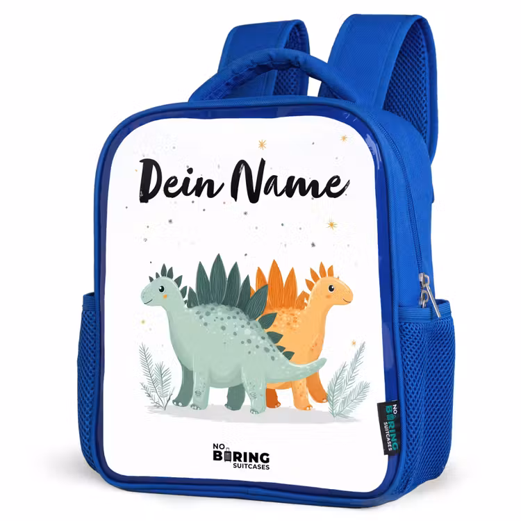 Kinderrucksack - Blau - Dinos - Tiere - Sterne — 7