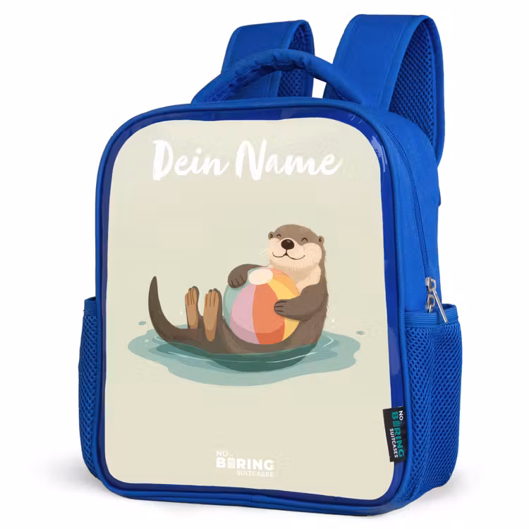 Kinderrucksack - Blau - Otter - Strandball - Wasser — 7