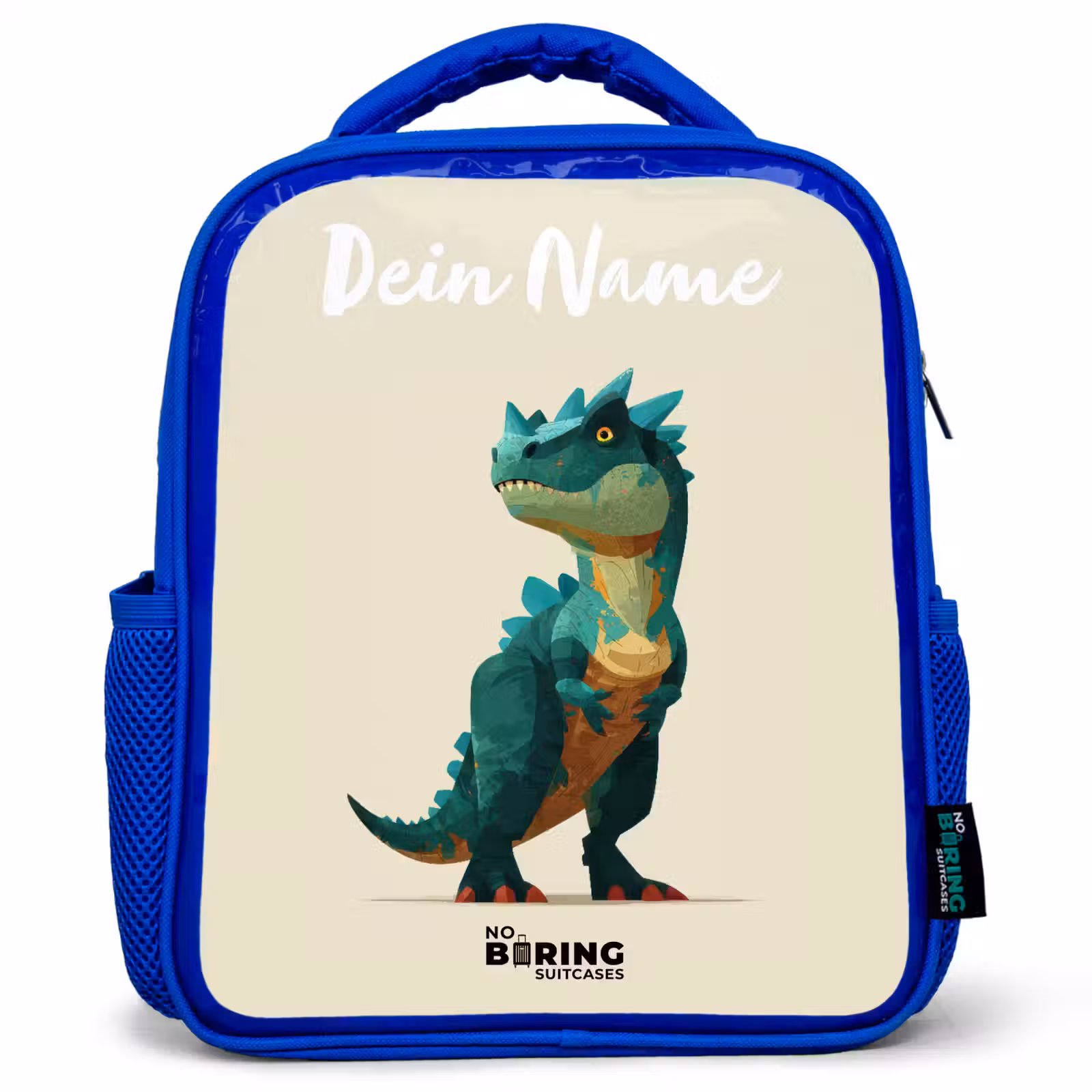 Kinderrucksack - Blau - Dino - Tier - Grün — 1