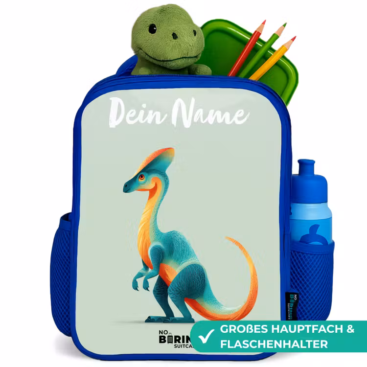 Kinderrucksack - Blau - Dino - Blau - Tier — 3