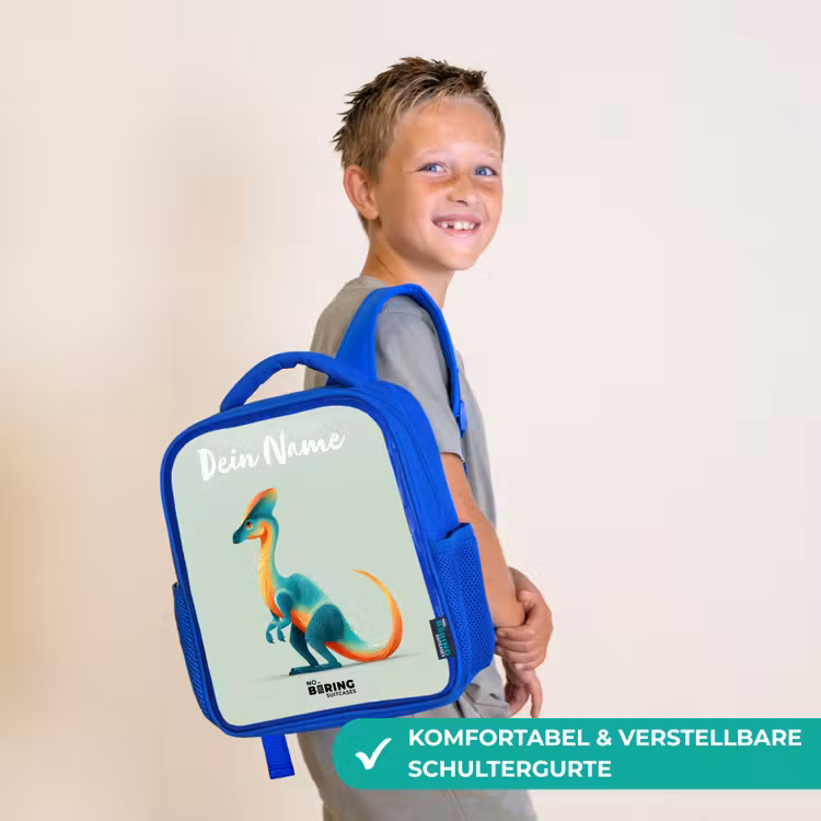 Kinderrucksack - Blau - Dino - Blau - Tier — 5