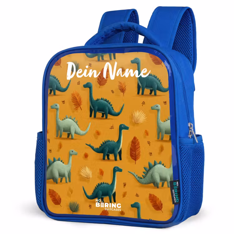 Kinderrucksack - Blau - Dino - Tiere - Muster — 7