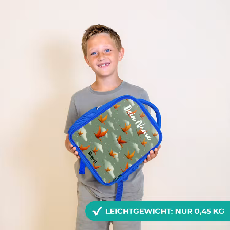 Kinderrucksack - Blau - Muster - Dino - Flugsaurier — 4